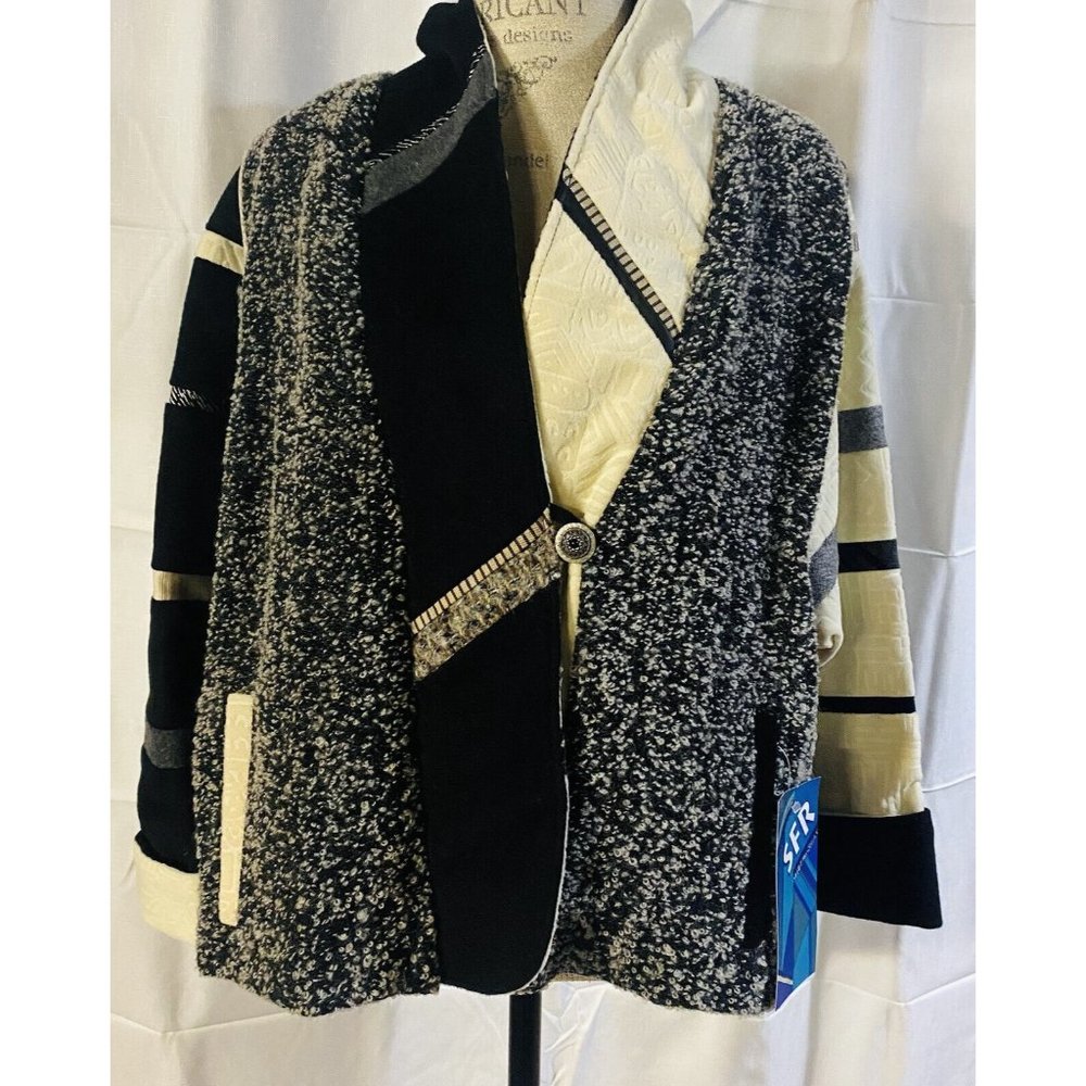 Santa Fe Recreations Denver Sweater Coat  Designer Org $569 Made In USA!